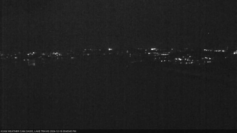 Lake Travis webcam, December 16, 2024 9:45 PM CT