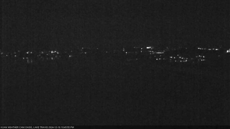 Lake Travis webcam, December 16, 2024 10:45 PM CT