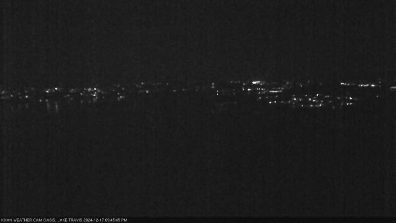 Lake Travis webcam, December 17, 2024 9:45 PM CT