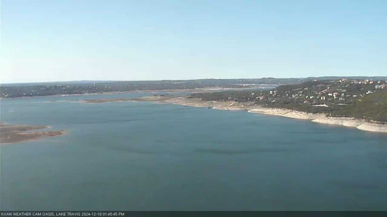 Lake Travis webcam, December 18, 2024 1:45 PM CT