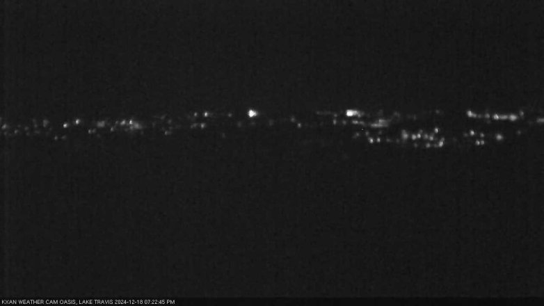 Lake Travis webcam, December 18, 2024 7:25 PM CT