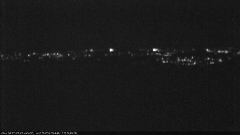 Lake Travis webcam, December 18, 2024 8:00 PM CT