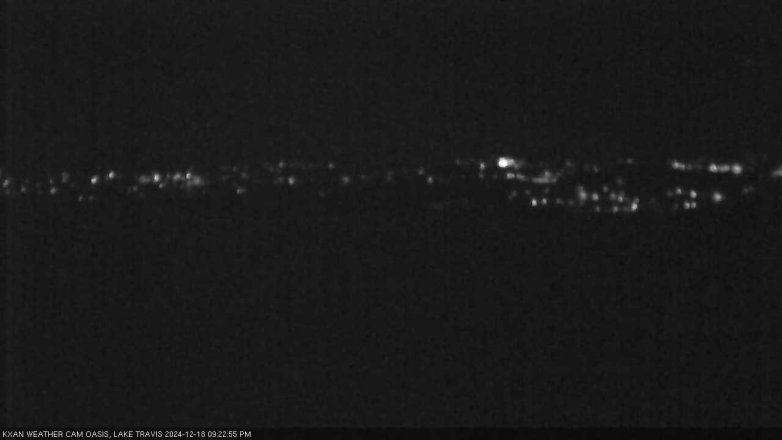 Lake Travis webcam, December 18, 2024 9:25 PM CT