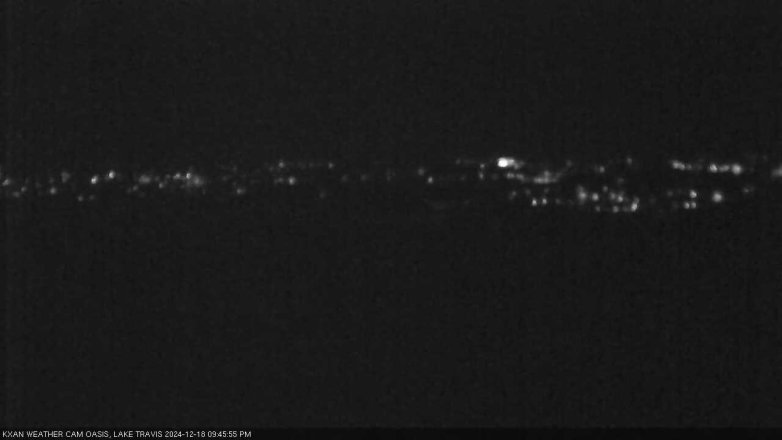 Lake Travis webcam, December 18, 2024 9:45 PM CT