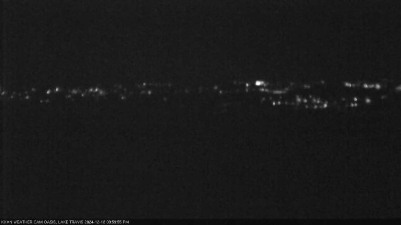 Lake Travis webcam, December 18, 2024 10:00 PM CT