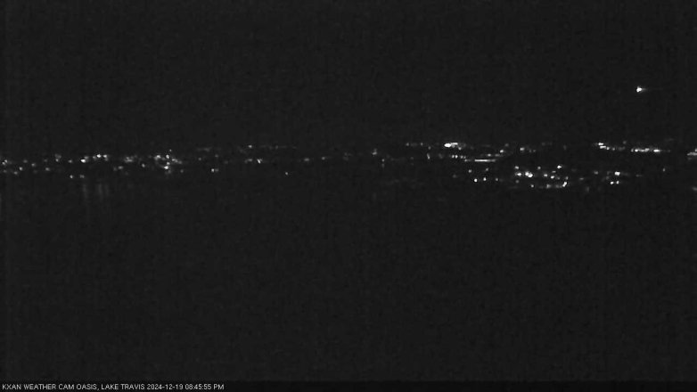 Lake Travis webcam, December 19, 2024 8:45 PM CT