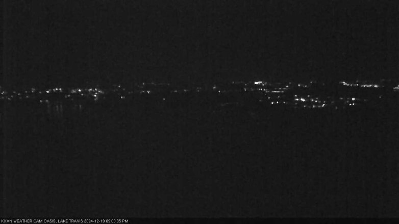Lake Travis webcam, December 19, 2024 9:00 PM CT