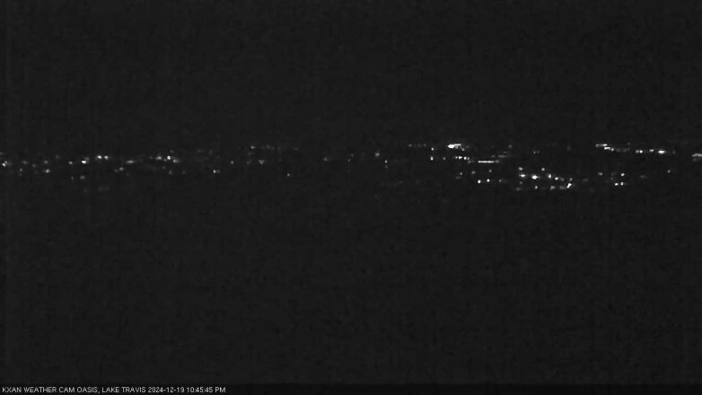 Lake Travis webcam, December 19, 2024 10:45 PM CT