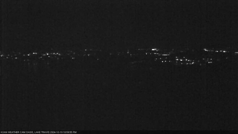 Lake Travis webcam, December 19, 2024 11:00 PM CT
