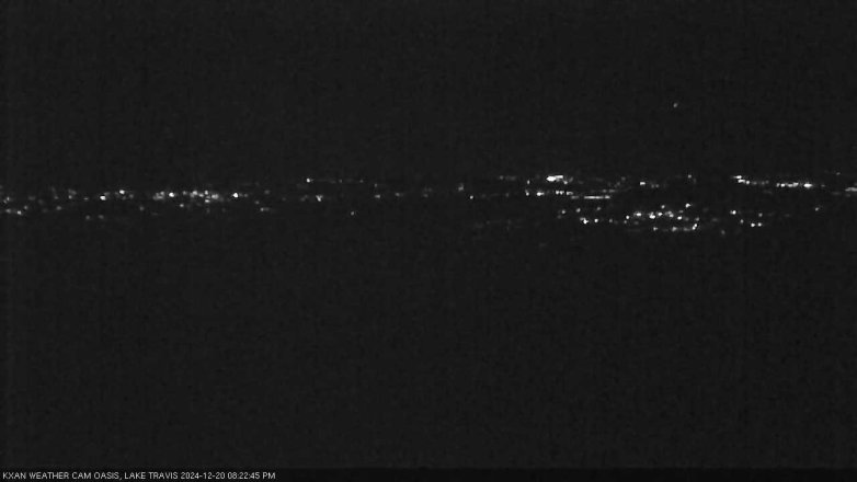 Lake Travis webcam, December 20, 2024 8:25 PM CT