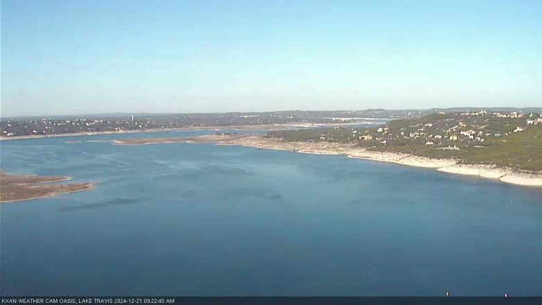 Lake Travis webcam, December 21, 2024 9:25 AM CT