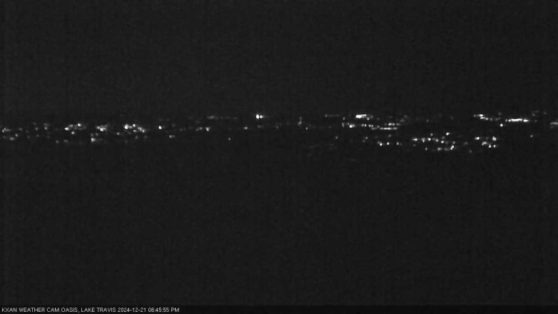 Lake Travis webcam, December 21, 2024 6:45 PM CT