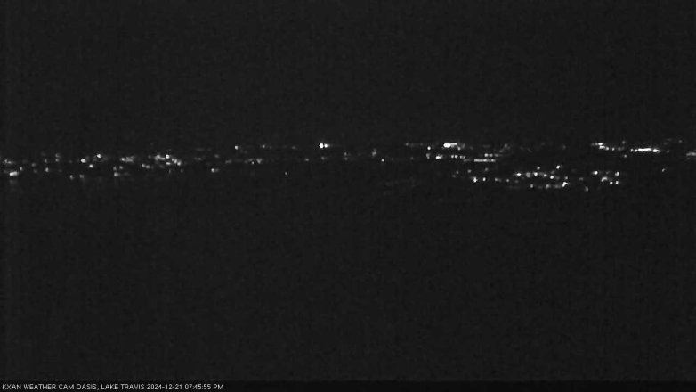 Lake Travis webcam, December 21, 2024 7:45 PM CT
