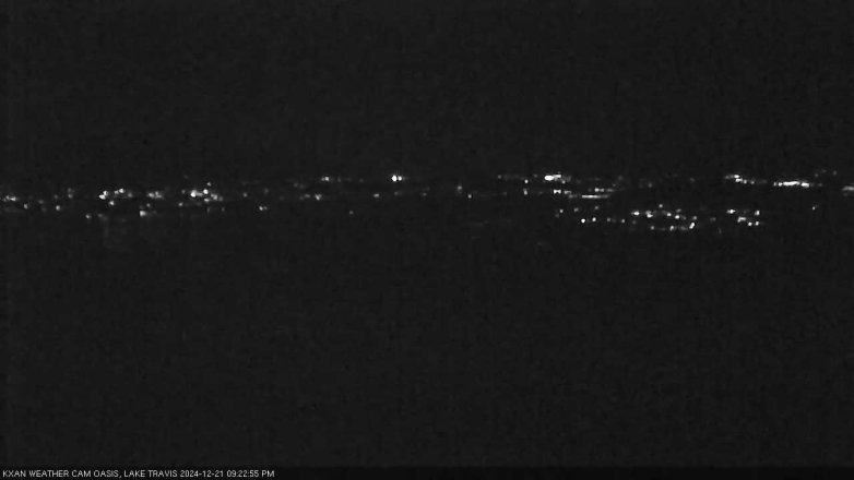 Lake Travis webcam, December 21, 2024 9:25 PM CT