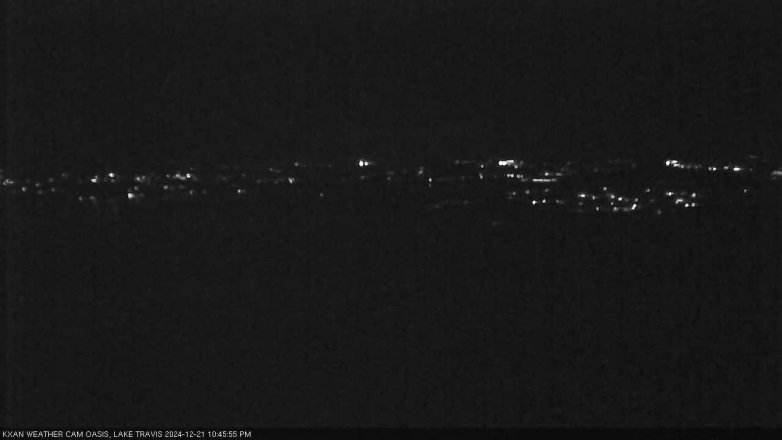 Lake Travis webcam, December 21, 2024 10:45 PM CT