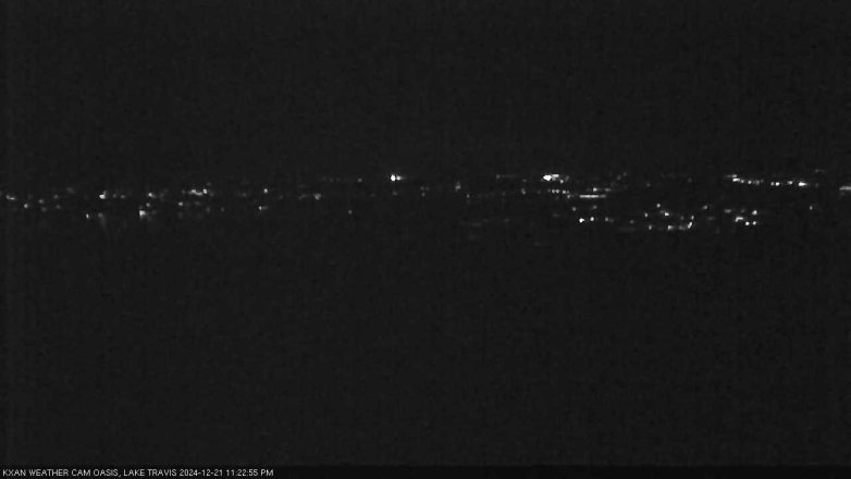 Lake Travis webcam, December 21, 2024 11:25 PM CT