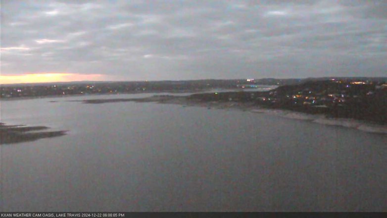 Lake Travis webcam, December 22, 2024 6:00 PM CT