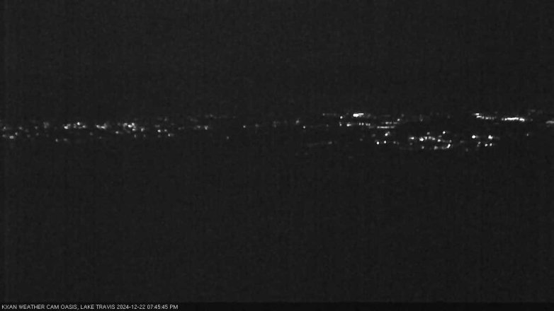 Lake Travis webcam, December 22, 2024 7:45 PM CT