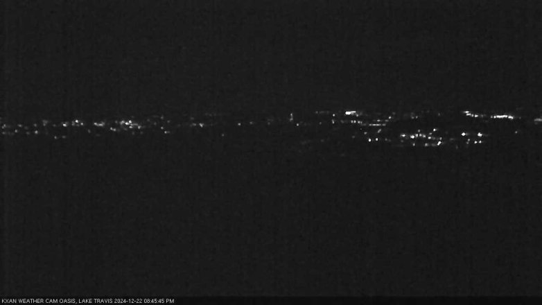 Lake Travis webcam, December 22, 2024 8:45 PM CT