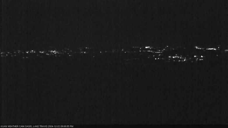 Lake Travis webcam, December 22, 2024 9:00 PM CT