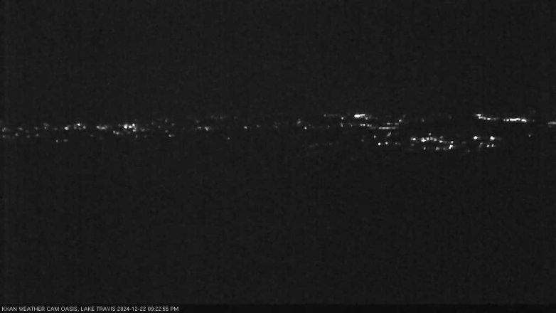 Lake Travis webcam, December 22, 2024 9:25 PM CT