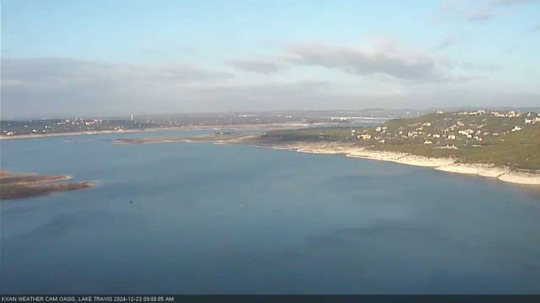 Lake Travis webcam, December 23, 2024 9:00 AM CT