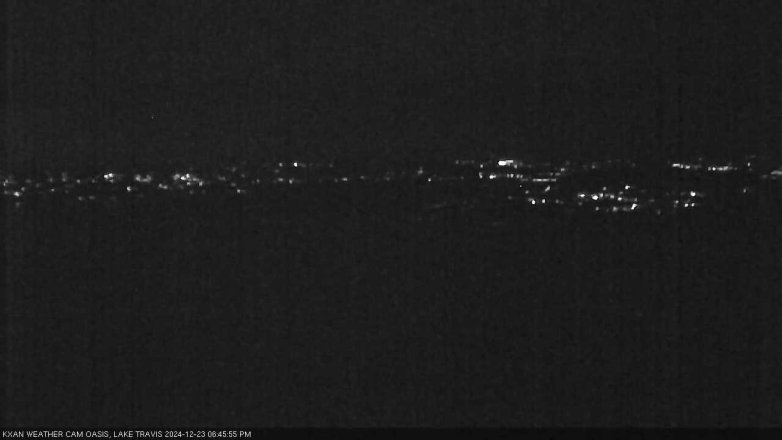 Lake Travis webcam, December 23, 2024 6:45 PM CT