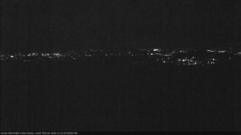 Lake Travis webcam, December 23, 2024 8:00 PM CT