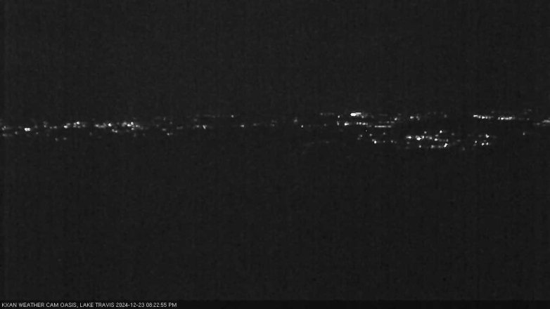 Lake Travis webcam, December 23, 2024 8:25 PM CT