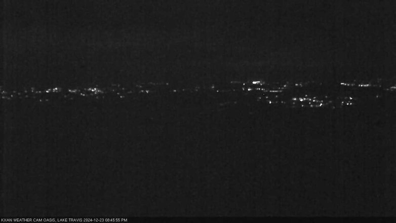 Lake Travis webcam, December 23, 2024 8:45 PM CT