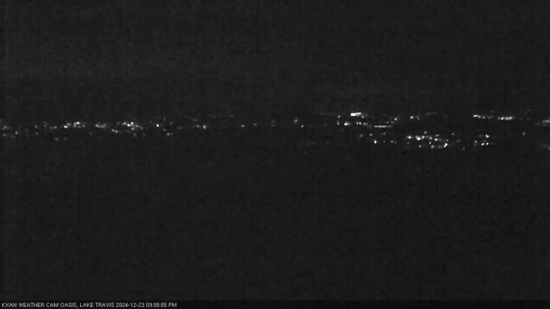 Lake Travis webcam, December 23, 2024 9:00 PM CT