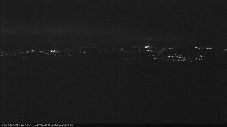 Lake Travis webcam, December 23, 2024 10:00 PM CT