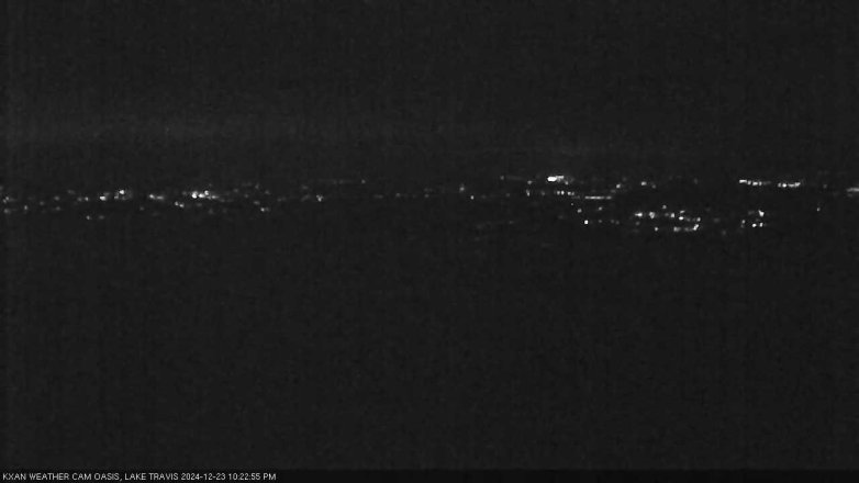 Lake Travis webcam, December 23, 2024 10:25 PM CT