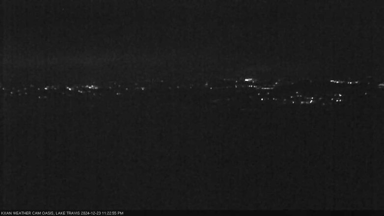 Lake Travis webcam, December 23, 2024 11:25 PM CT