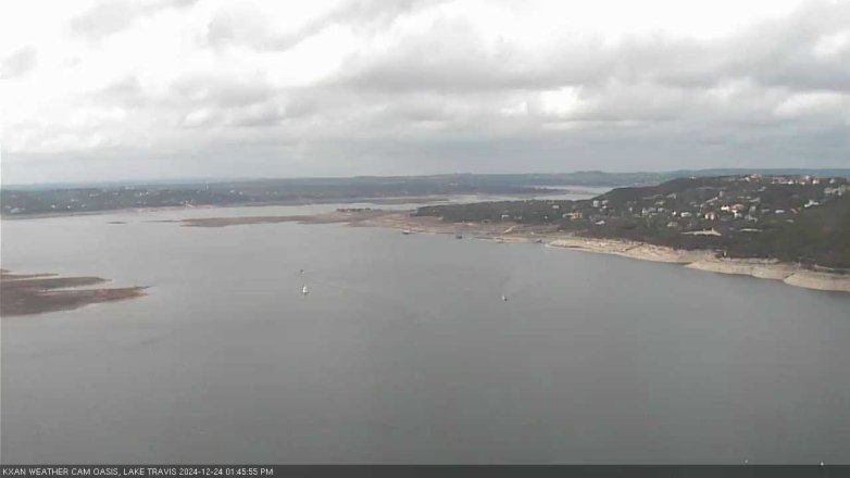 Lake Travis webcam, December 24, 2024 1:45 PM CT