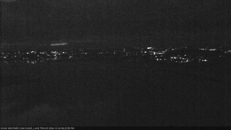 Lake Travis webcam, December 24, 2024 6:25 PM CT