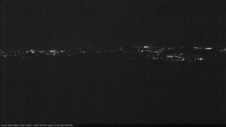Lake Travis webcam, December 24, 2024 8:25 PM CT