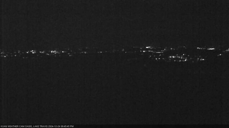 Lake Travis webcam, December 24, 2024 8:45 PM CT