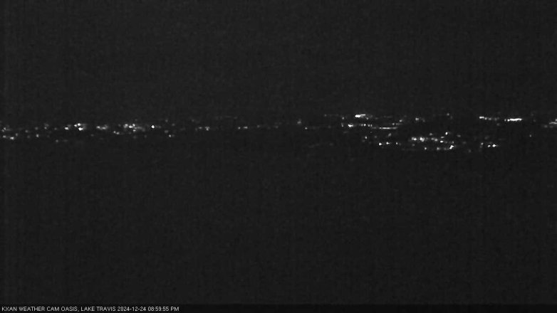 Lake Travis webcam, December 24, 2024 9:00 PM CT