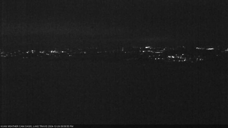 Lake Travis webcam, December 24, 2024 10:00 PM CT