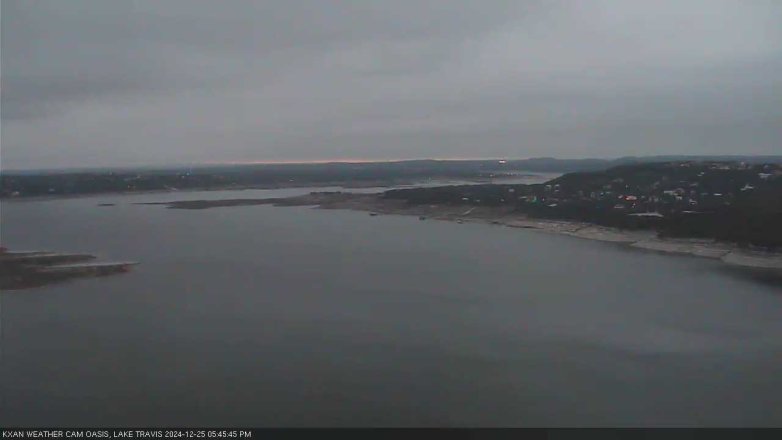 Lake Travis webcam, December 25, 2024 5:45 PM CT