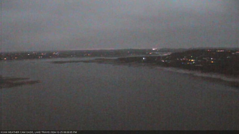 Lake Travis webcam, December 25, 2024 6:00 PM CT