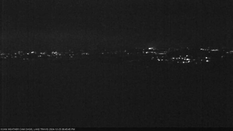 Lake Travis webcam, December 25, 2024 6:45 PM CT