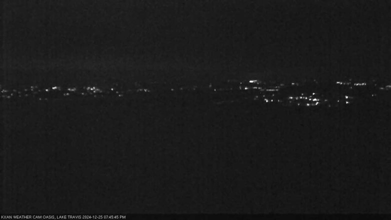 Lake Travis webcam, December 25, 2024 7:45 PM CT
