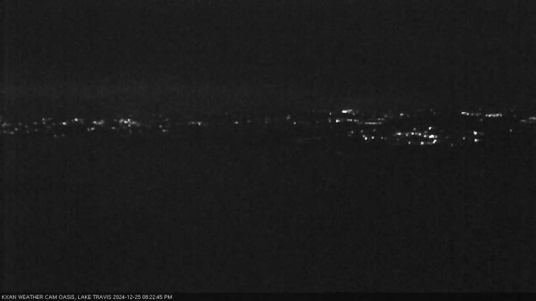 Lake Travis webcam, December 25, 2024 8:25 PM CT