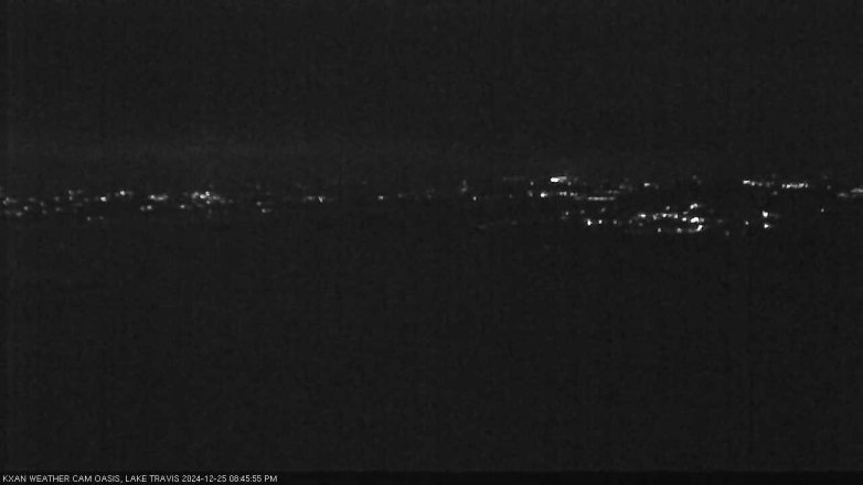Lake Travis webcam, December 25, 2024 8:45 PM CT