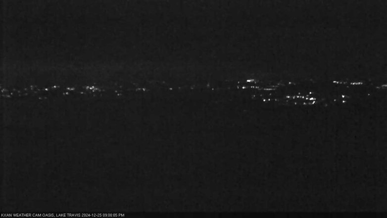 Lake Travis webcam, December 25, 2024 9:00 PM CT