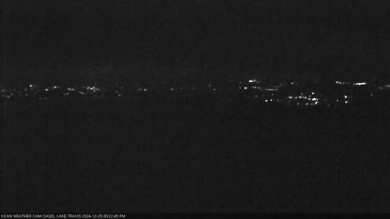 Lake Travis webcam, December 25, 2024 9:25 PM CT