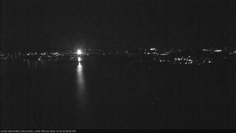 Lake Travis webcam, December 26, 2024 7:45 PM CT