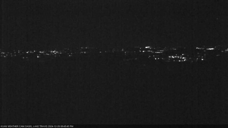 Lake Travis webcam, December 26, 2024 8:45 PM CT